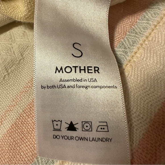 MOTHER Off the Shoulder Belle Top in Sweet Southern Trouble Pastel Stipe - Picture 9 of 13